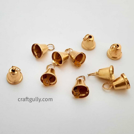 Bells #6 - 12mm Golden - 10 Bells