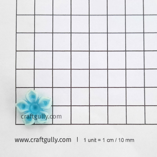 Flatback Acrylic 20mm Flower #9 - Assorted - Pack of 40
