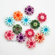 Flatback Acrylic 17mm Flower #10 - Assorted - Pack of 30