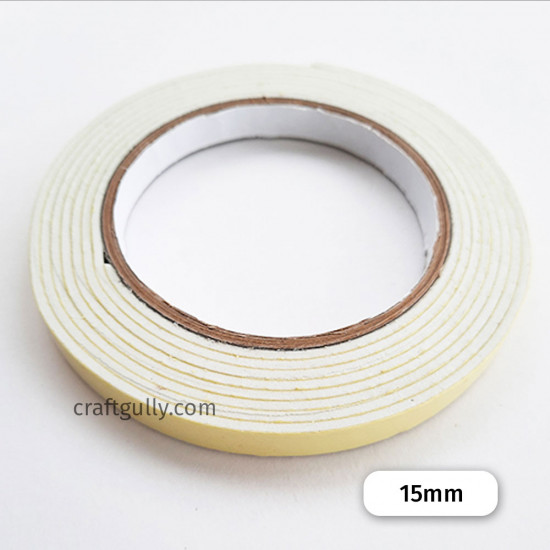 Foam Tape - Double Sided 0.6 inches - 1 Roll