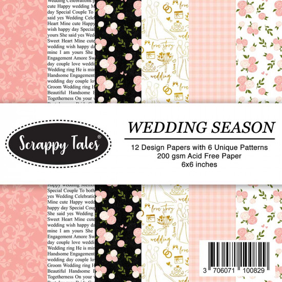 Pattern Papers 6x6 - Wedding Season - Pack of 12