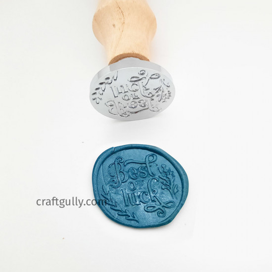 Wax Seal Stamp - Design #8 - Best Of Luck