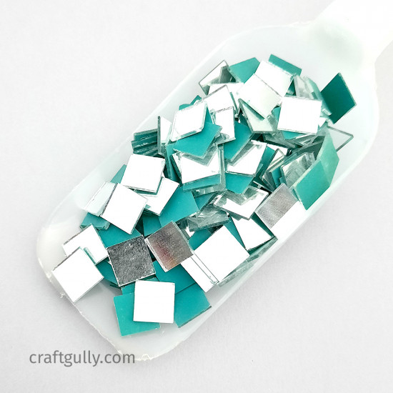 Cut Mirrors 11mm - Square - 50gms/ 150 Pcs