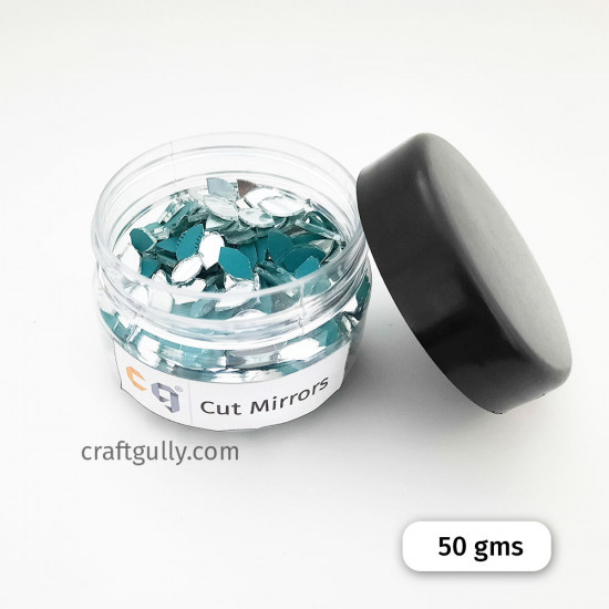 Cut Mirrors 10mm - Marquise - 50gms/ 515 Pcs Cut Mirrors 10mm - Marquise - 50gms/ 515 Pcs