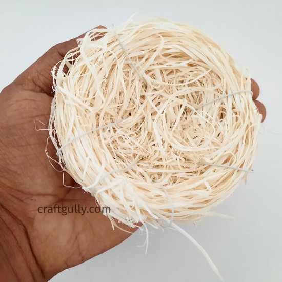 Artificial Bird Nest 4inches - Round White - Pack of 1