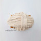 Cotton Macrame Cords 4mm Twisted - Off White - 20 meters