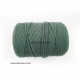 Cotton Macrame Cords 3mm Single Strand - Dark Green - 20 meters