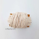 Cotton Macrame Cords 3mm Single Strand - Natural - 20 meters