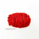 Cotton Macrame Cords 3mm Single Strand - Red #2 - 20 meters