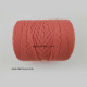 Cotton Macrame Cords 2mm Twisted - Salmon Pink - 20 meters