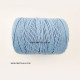 Cotton Macrame Cords 2mm Twisted - Ice Blue - 20 meters