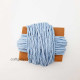 Cotton Macrame Cords 2mm Twisted - Ice Blue - 20 meters