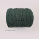 Cotton Macrame Cords 2mm Twisted - Dark Green - 20 meters