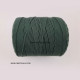 Cotton Macrame Cords 2mm Twisted - Dark Green - 20 meters
