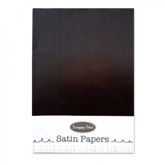 Satin Coated Paper A4 - Black - Pack of 4