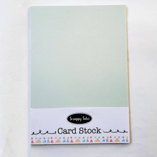 CardStock A4 - Pastel Frost Blue 400gsm - 5 Sheets