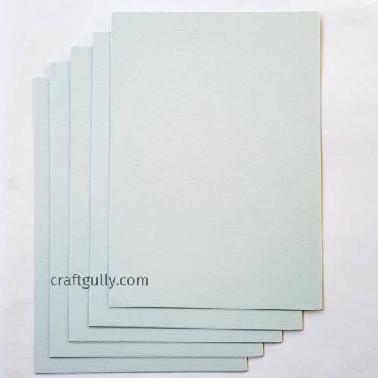 CardStock A4 - Pastel Frost Blue 400gsm - 5 Sheets