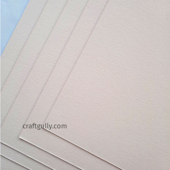 CardStock A4 - Pastel Blush Pink 400gsm - 5 Sheets