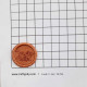 Wax Seals #3 - 32mm You Are Invited - Antique Golden - 5 Seals