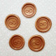 Wax Seals #5 - 32mm Infinity - Antique Golden - 5 Seals