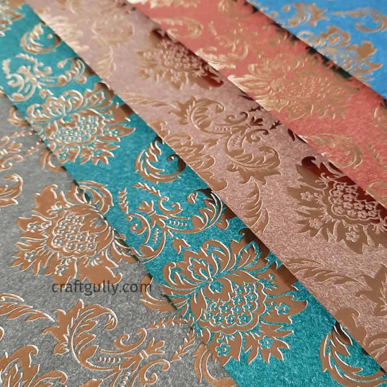 Foil Stamped Papers A4 - Assorted #2 - Pack of 5