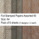 Foil Stamped Papers A4 - Assorted #3 - Pack of 6