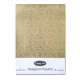 Foil Stamped Papers A4 Design #2 - Pista Green & Golden - 4 Sheets