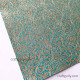 Foil Stamped Papers A4 Design #3 - Teal & Golden - 4 Sheets