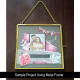 Floating Frames #1 - 7inches Hexagonal Golden Finish - 1 Frame