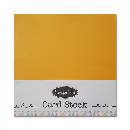 CardStock 12x12 - Pineapple Yellow 200gsm - 5 Sheets