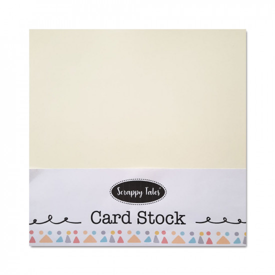 CardStock 12x12 - Ivory 250gsm - 5 Sheets