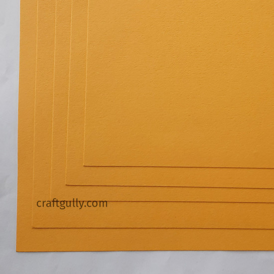 CardStock 12x12 - Golden Yellow 250gsm - 5 Sheets