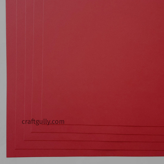 CardStock 12x12 - Red 250gsm - 5 Sheets