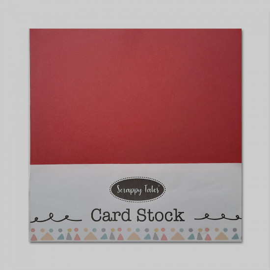 CardStock 12x12 - Red 250gsm - 5 Sheets