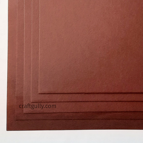 CardStock 12x12 - Dark Brown 250gsm - 5 Sheets