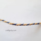 Jute String #3 - 3mm Natural & Blue - 3 Meters