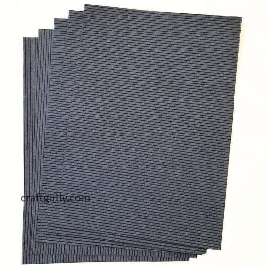 Papers A4 - Texture #4 - Navy Blue - 5 Sheets