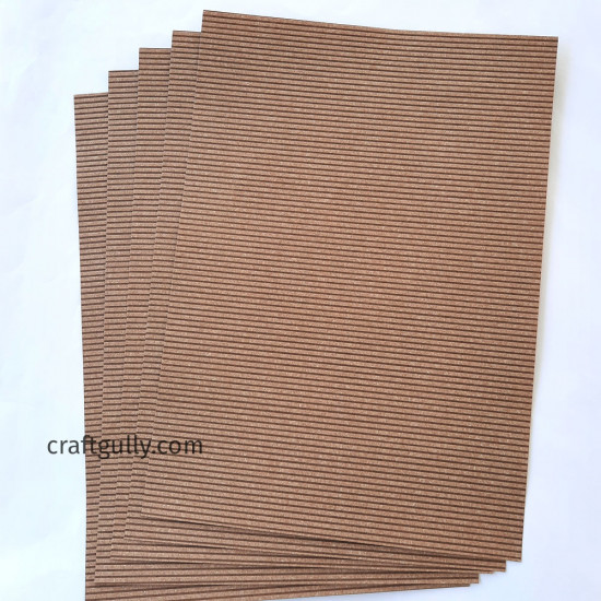 Papers A4 - Texture #7 - Wheat Brown - 5 Sheets