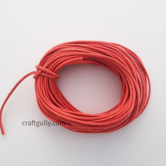 Waxed Cords 1.5mm - Salmon Pink - 10 meters