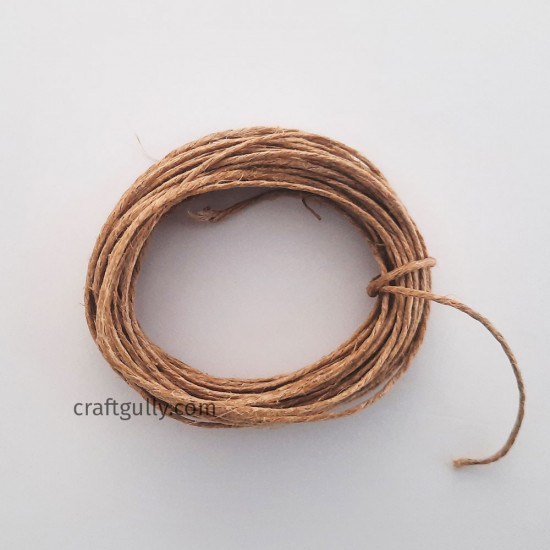 Waxed Cords 1mm - Natural Jute - 5 meters