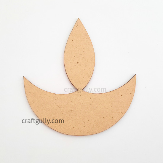 MDF Shapes #10 - Diya 4 inches - Pack Of 2