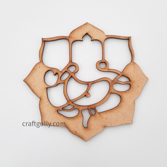 MDF Elements #35 - Flower Ganapati - Pack of 1