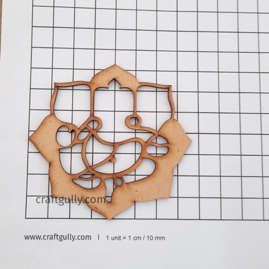 MDF Elements #35 - Flower Ganapati - Pack of 1
