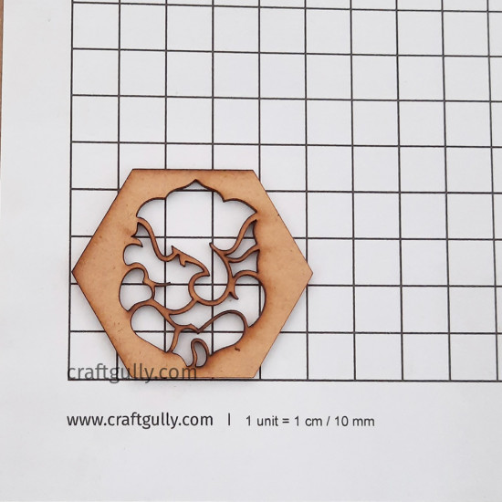 MDF Elements #36 - Hexagonal Ganapati - Pack of 1