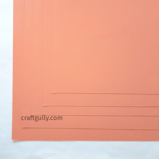 CardStock 11x12 - Peach 200gsm - 5 Sheets