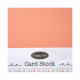 CardStock 11x12 - Peach 200gsm - 5 Sheets