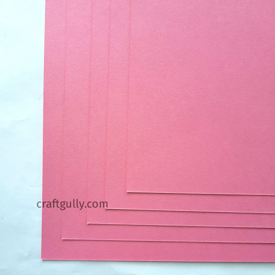 CardStock 11x12 - Rose Pink 200gsm - 5 Sheets