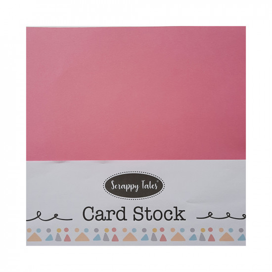 CardStock 11x12 - Rose Pink 200gsm - 5 Sheets