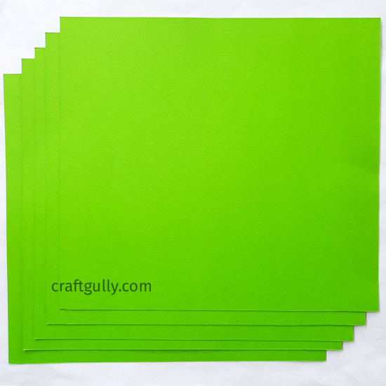 CardStock 11x12 - Grass Green 200gsm - 5 Sheets