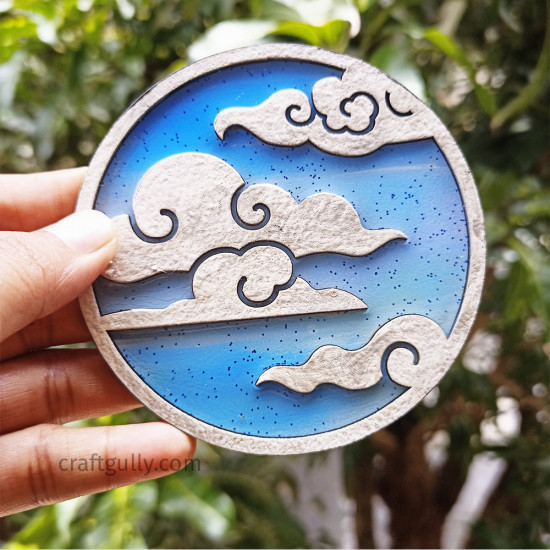 Designer Coaster Set #2 - Clouds - 1 Set